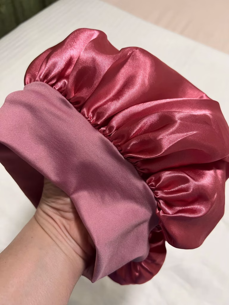 "This Silk Bonnet is so super soft, so good quality."